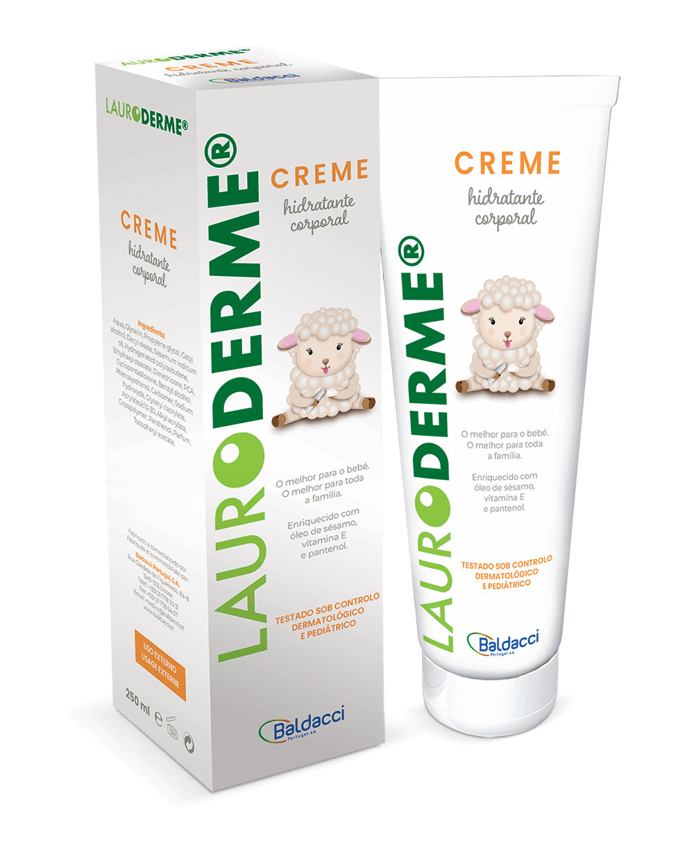 Embalagem Creme Hidratante Corporal Lauroderme